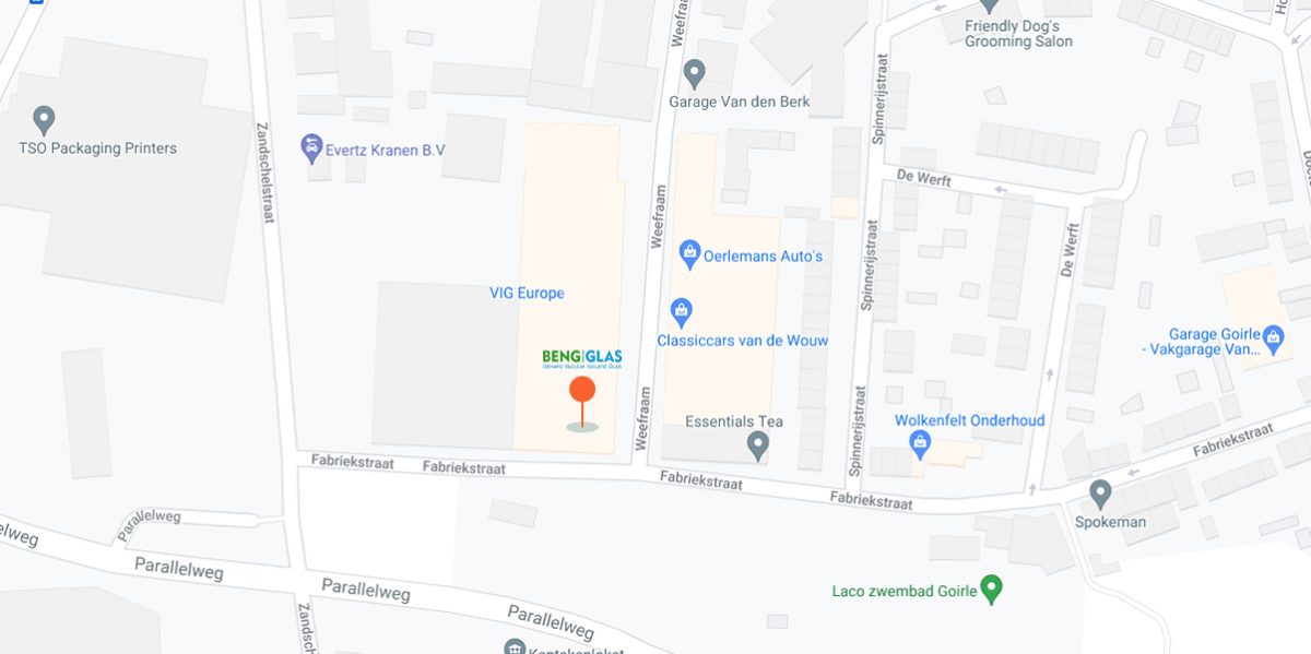 BENGglas _location_showroom_Goirle_map_google